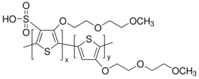 Poly(thiophene-3-[2-(2-methoxyethoxy)ethoxy]-2,5-diyl), sulfonated solution