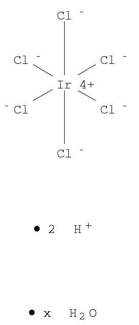 Hydrogen hexachloroiridate(IV) hydrate