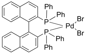 Dibromo[2,2′-bis(diphenylphosphino)-1,1′-binaphthyl]palladium(II)