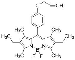 2,6-Diethyl-4,4-difluoro-1,3,5,7-tetramethyl-8-[4-(2-propinyloxy)phenyl]-4-bora-3a,4a-diaza-s-indacene