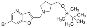 6-Bromo-2-((3-((tert-butyldimethylsilyloxy)methyl)pyrrolidin-1-yl)methyl)furo[3,2-b]pyridine