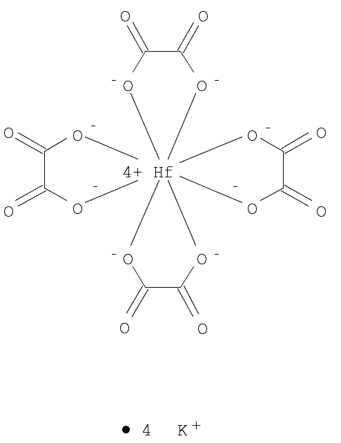 Potassium tetraoxalatohafnate(IV)