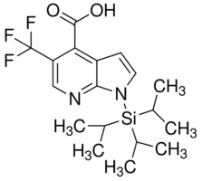 5-(Trifluoromethyl)-1-(triisopropylsilyl)-1H-pyrrolo[2,3-b]pyridine-4-carboxylic acid