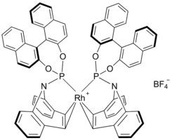 Bis[(10,11-η)-5-[(11bS)-dinaphtho[2,1-d:1′,2′-f][1,3,2]dioxaphosphepin-4-yl- κP4]-5H-dibenz[b,f]azepine]rhodium(I) tetrafluorobo