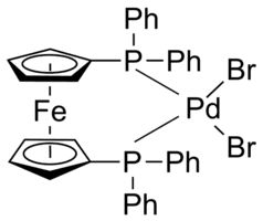Dibromo[1,1′-bis(diphenylphosphino)ferrocene]palladium(II)