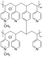 Poly(4-vinylpyridine), cross-linked, methyl chloride quaternary salt