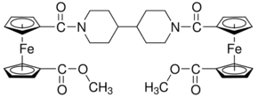 1,1′′-([4,4′-Bipiperidine]-1,1′-diyldicarbonyl)bis[1′-(methoxycarbonyl)ferrocene]