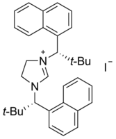 1,3-Bis[(1S)-2,2-dimethyl-1-(1-naphthyl)propyl]imidazolinium iodide