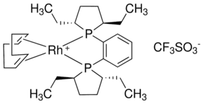 1,2-Bis[(2R,5R)-2,5-diethylphospholano]benzene(1,5-cyclooctadiene)rhodium(I) trifluoromethanesulfonate