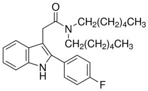 N,N-Dihexyl-2-(4-fluorophenyl)indole-3-acetamide