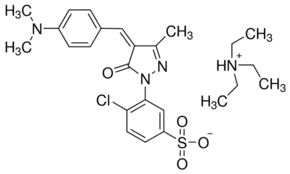 4-Chloro-3-[4-[4-(dimethylamino)benzylidene]-3-methyl-5-oxo-2-pyrazolin-1-yl]benzenesulfonic acid triethylammonium salt