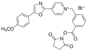 1-[3-(Succinimidyloxycarbonyl)benzyl]-4-[5-(4-methoxyphenyl)-2-oxazolyl]pyridinium bromide