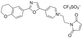 1-[2-(Maleimido)ethyl]-4-[2-(3,4-dihydro-2H-1-benzopyran-6-yl)-5-oxazolyl]pyridinium triflate