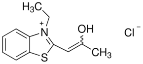 3-Ethyl-2-(2-hydroxy-1-propenyl)benzothiazolium chloride