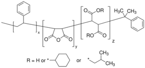 Poly(styrene-co-maleic anhydride), partial cyclohexyl/isopropyl ester, cumene terminated