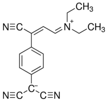 N-[3-Cyano-3-[4-(dicyanomethyl)phenyl]-2-propenylidene]-N-ethyl-ethaniminium inner salt