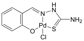 Salicylaldehyde thiosemicarbazone palladium(II) chloride