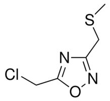5-(Chloromethyl)-3-[(methylthio)methyl]-1,2,4-oxadiazole