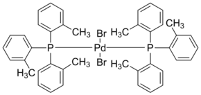 trans-Dibromo[bis(tri-o-tolylphosphine)]palladium(II)