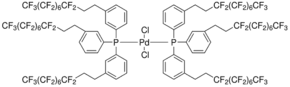 Bis[tris(3-(1H,1H,2H,2H-perfluorodecyl)phenyl)phosphine]palladium(II) dichloride