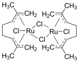 Dichlorodi-μ-chlorobis[(1,2,3,6,7,8-η-2,7-dimethyl-2,6-octadiene-1,8-diyl]diruthenium(IV)