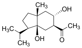 7-Acetyl-5,8-dihydroxy-4-isopropyl-1-methylbicyclo[4.3.0]nonane