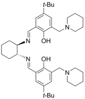 2,2′-[(1R,2R)-1,2-Cyclohexanediylbis[(E)-(nitrilomethylidyne)]]bis[4-(tert-butyl)-6-(1-piperidinylmethyl)phenol]