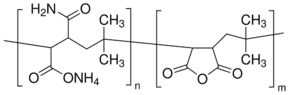 Poly[(isobutylene-alt-maleic acid, ammonium salt)-co-(isobutylene-alt-maleic anhydride)]
