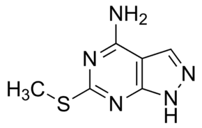 4-Amino-2-(methylmercapto)-7H-pyrazole[2,3-d]pyrimidine