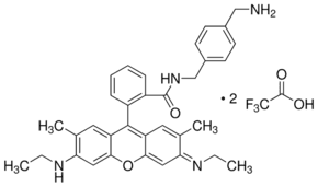 N-[4-(Aminomethyl)benzyl]rhodamine 6G-amide bis(trifluoroacetate)