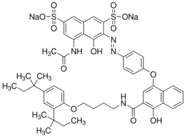5-Acetamido-3-[4-[3-[4-(2,4-di-tert-pentylphenoxy)butylcarbamoyl]-4-hydroxy-1-naphthoxy]phenylazo]-4-hydroxy-2,7-naphthalenedisulfonic acid disodium s