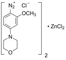 2-Methoxy-4-morpholinobenzenediazonium chloride zinc chloride double salt