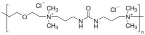 Poly[bis(2-chloroethyl) ether-alt-1,3-bis[3-(dimethylamino)propyl]urea] quaternized, solution