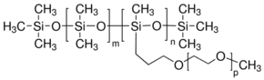 Poly[dimethylsiloxane-co-methyl(3-hydroxypropyl)siloxane]-graft-poly(ethylene glycol) methyl ether