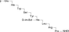 [des-Gly10, D-His(Bzl)6]-LH-RH ethylamide