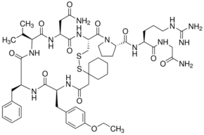 [β-Mercapto-β,β-cyclopentamethylenepropionyl1, O-Et-Tyr2, Val4, Arg8]-Vasopressin
