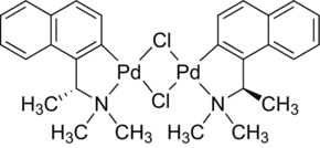 Di-μ-chlorobis[1-[(1R)-1-(dimethylamino)ethyl]-2-naphthyl-C,N]dipalladium(II)