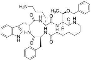 Cyclo(7-aminoheptanoyl-Phe-D-Trp-Lys-Thr[Bzl])