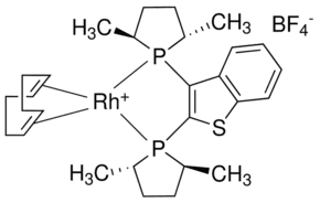 2,3-Bis[(2S,5S)-2,5-dimethylphospholano]benzo[b]thiophene cyclooctadiene rhodium(I) tetrafluoroborate complex