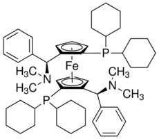 (RP,R′P)-1,1′-Bis(dicyclohexylphosphino)-2,2′-bis[(S)-α-(dimethylamino)benzyl]ferrocene