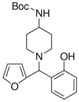 4-(Boc-amino)-1-[furan-2-yl(2-hydroxyphenyl)methyl]piperidine