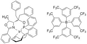 1,5-Cyclooctadiene{[dibenzyl((4R,5R)-5-methyl-2-phenyl-4,5-dihydro-4-oxazolyl)methyl]diphenylphosphinite κN:κP}iridium(I) tetrakis(3,5-bis(t