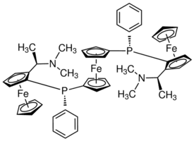 1,1′-Bis{(S)-{(SP)-2-[(R)-1-(dimethylamino)ethyl]ferrocenyl}phenylphosphino}ferrocene
