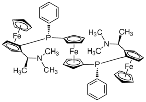 1,1′-Bis{(R)-{(RP)-2-[(S)-1-(dimethylamino)ethyl]ferrocenyl}phenylphosphino}ferrocene