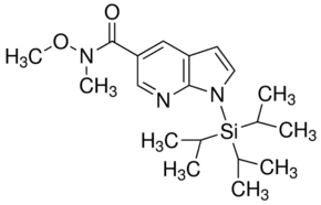 1-Triisopropylsilanyl-1H-pyrrolo[2,3-b]pyridine-5-carboxylic acid methoxy-methyl-amide