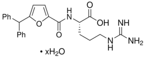 N2-[[5-(Diphenylmethyl)-2-furanyl]carbonyl]-L-Arginine hydrate