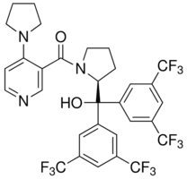 {(2S)-2-{Bis[3,5-bis(trifluoromethyl)phenyl]hydroxymethyl}-1-pyrrolidinyl}[4-(1-pyrrolidinyl)-3-pyridinyl]methanone