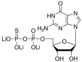 Guanosine 5′-[β-thio]diphosphate trilithium salt