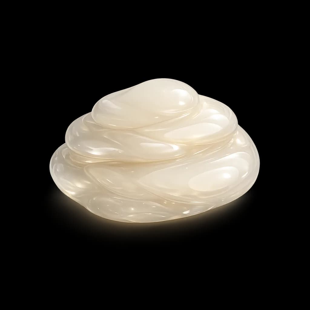 Soft layered translucent gel form representing biochemicals and reagents