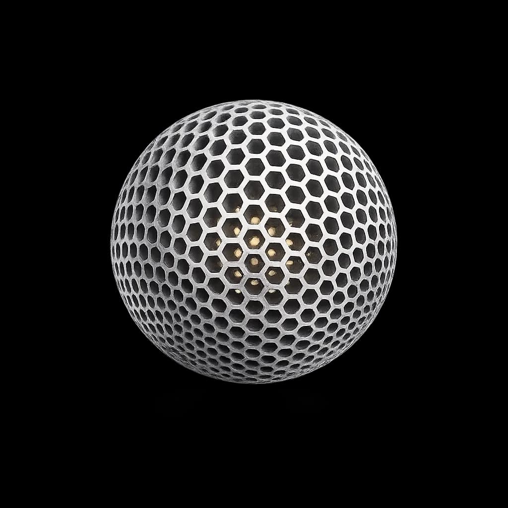 Porous honeycombed metal sphere echoing a zeolite catalyst support